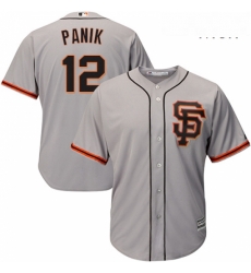 Mens Majestic San Francisco Giants 12 Joe Panik Replica Grey Road 2 Cool Base MLB Jersey Mens Majestic San Francisco Giants 12 Joe Panik Replica Grey Road 2 Cool Base MLB Jersey