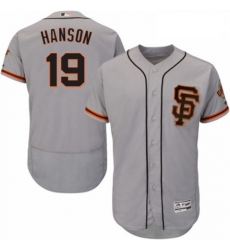 Mens Majestic San Francisco Giants 19 Alen Hanson Grey Alternate Flex Base Authentic Collection MLB Jersey Mens Majestic San Francisco Giants 19 Alen Hanson Grey Alternate Flex Base Authentic Collection MLB Jersey