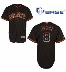 Mens Majestic San Francisco Giants 8 Hunter Pence Replica Black New Cool Base MLB Jersey Mens Majestic San Francisco Giants 8 Hunter Pence Replica Black New Cool Base MLB Jersey