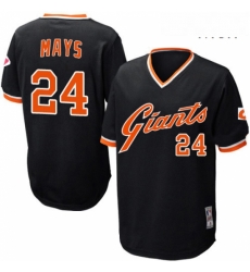 Mens Mitchell and Ness San Francisco Giants 24 Willie Mays Authentic Black Throwback MLB Jersey Mens Mitchell and Ness San Francisco Giants 24 Willie Mays Authentic Black Throwback MLB Jersey