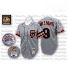 Mens Mitchell and Ness San Francisco Giants 9 Matt Williams Authentic Grey Throwback MLB Jersey Mens Mitchell and Ness San Francisco Giants 9 Matt Williams Authentic Grey Throwback MLB Jersey