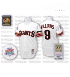 Mens Mitchell and Ness San Francisco Giants 9 Matt Williams Authentic White Throwback MLB Jersey Mens Mitchell and Ness San Francisco Giants 9 Matt Williams Authentic White Throwback MLB Jersey