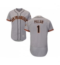 Mens San Francisco Giants 1 Kevin Pillar Grey Road Flex Base Authentic Collection Baseball Jersey Mens San Francisco Giants 1 Kevin Pillar Grey Road Flex Base Authentic Collection Baseball Jersey