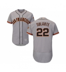 Mens San Francisco Giants 22 Yangervis Solarte Grey Road Flex Base Authentic Collection Baseball Jersey Mens San Francisco Giants 22 Yangervis Solarte Grey Road Flex Base Authentic Collection Baseball Jersey