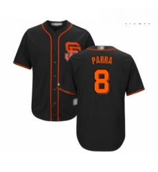 Mens San Francisco Giants 8 Gerardo Parra Replica Black Alternate Cool Base Baseball Jersey Mens San Francisco Giants 8 Gerardo Parra Replica Black Alternate Cool Base Baseball Jersey