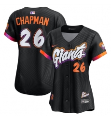 Women San Francisco Giants ACTIVE PLAYER Custom Anthracite 2025 City Connect Limited Stitched Baseball Jersey