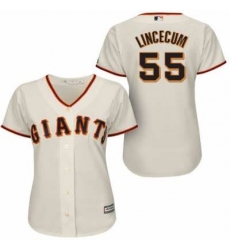 Women San Francisco Giants Tim Lincecum 55 White Stitched Cool Base MLB Jersey Women San Francisco Giants Tim Lincecum 55 White Stitched Cool Base MLB Jersey