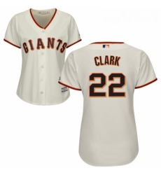 Womens Majestic San Francisco Giants 22 Will Clark Authentic Cream Home Cool Base MLB Jersey Womens Majestic San Francisco Giants 22 Will Clark Authentic Cream Home Cool Base MLB Jersey
