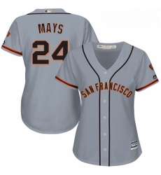 Womens Majestic San Francisco Giants 24 Willie Mays Authentic Grey Road Cool Base MLB Jersey Womens Majestic San Francisco Giants 24 Willie Mays Authentic Grey Road Cool Base MLB Jersey
