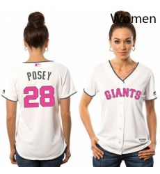 Womens Majestic San Francisco Giants 28 Buster Posey Authentic White Mothers Day Cool Base MLB Jersey Womens Majestic San Francisco Giants 28 Buster Posey Authentic White Mothers Day Cool Base MLB Jersey