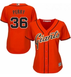 Womens Majestic San Francisco Giants 36 Gaylord Perry Authentic Orange Alternate Cool Base MLB Jersey Womens Majestic San Francisco Giants 36 Gaylord Perry Authentic Orange Alternate Cool Base MLB Jersey
