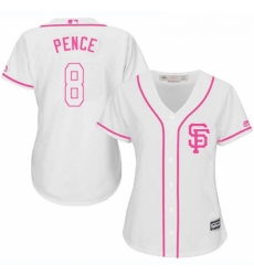 Womens Majestic San Francisco Giants 8 Hunter Pence Authentic White Fashion Cool Base MLB Jersey Womens Majestic San Francisco Giants 8 Hunter Pence Authentic White Fashion Cool Base MLB Jersey