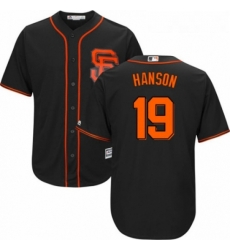 Youth Majestic San Francisco Giants 19 Alen Hanson Authentic Black Alternate Cool Base MLB Jersey Youth Majestic San Francisco Giants 19 Alen Hanson Authentic Black Alternate Cool Base MLB Jersey
