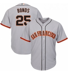 Youth Majestic San Francisco Giants 25 Barry Bonds Replica Grey Road Cool Base MLB Jersey Youth Majestic San Francisco Giants 25 Barry Bonds Replica Grey Road Cool Base MLB Jersey