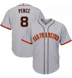 Youth Majestic San Francisco Giants 8 Hunter Pence Authentic Grey Road Cool Base MLB Jersey Youth Majestic San Francisco Giants 8 Hunter Pence Authentic Grey Road Cool Base MLB Jersey