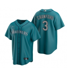 Men Seattle Mariners 3 J P Crawford Aqua Cool Base Stitched Jersey Men Seattle Mariners 3 J P Crawford Aqua Cool Base Stitched Jersey