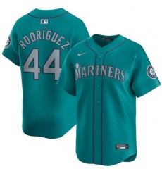 Men Seattle Mariners 44 Julio Rodr EDguez Aqua Alternate Limited Stitched Jersey Men Seattle Mariners 44 Julio Rodr EDguez Aqua Alternate Limited Stitched Jersey