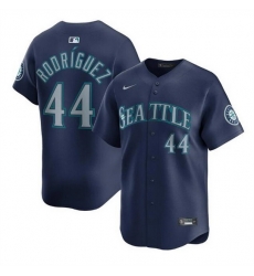 Men Seattle Mariners 44 Julio Rodr EDguez Navy Limited Stitched Baseball Jersey