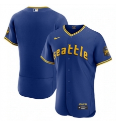 Men Seattle Mariners Blank Royal 2023 City Connect Flex Base Stitched Jersey Men Seattle Mariners Blank Royal 2023 City Connect Flex Base Stitched Jersey