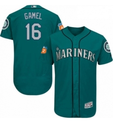 Mens Majestic Seattle Mariners 16 Ben Gamel Teal Green Alternate Flex Base Authentic Collection MLB Jersey Mens Majestic Seattle Mariners 16 Ben Gamel Teal Green Alternate Flex Base Authentic Collection MLB Jersey