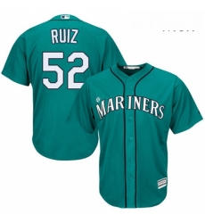 Mens Majestic Seattle Mariners 52 Carlos Ruiz Replica Teal Green Alternate Cool Base MLB Jersey Mens Majestic Seattle Mariners 52 Carlos Ruiz Replica Teal Green Alternate Cool Base MLB Jersey