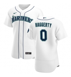 Seattle Mariners 0 Sam Haggerty Men Nike White Home 2020 Authentic Player MLB Jersey Seattle Mariners 0 Sam Haggerty Men Nike White Home 2020 Authentic Player MLB Jersey
