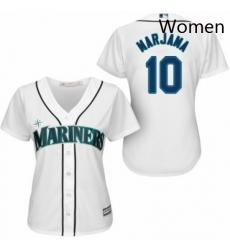 Womens Majestic Seattle Mariners 10 Mike Marjama Replica White Home Cool Base MLB Jersey Womens Majestic Seattle Mariners 10 Mike Marjama Replica White Home Cool Base MLB Jersey