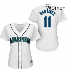 Womens Majestic Seattle Mariners 11 Edgar Martinez Authentic White Home Cool Base MLB Jersey Womens Majestic Seattle Mariners 11 Edgar Martinez Authentic White Home Cool Base MLB Jersey