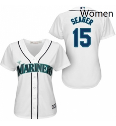 Womens Majestic Seattle Mariners 15 Kyle Seager Authentic White Home Cool Base MLB Jersey Womens Majestic Seattle Mariners 15 Kyle Seager Authentic White Home Cool Base MLB Jersey
