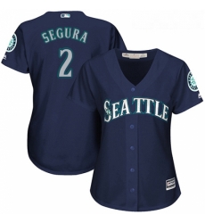 Womens Majestic Seattle Mariners 2 Jean Segura Replica Navy Blue Alternate 2 Cool Base MLB Jersey Womens Majestic Seattle Mariners 2 Jean Segura Replica Navy Blue Alternate 2 Cool Base MLB Jersey