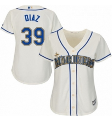 Womens Majestic Seattle Mariners 39 Edwin Diaz Replica Cream Alternate Cool Base MLB Jersey Womens Majestic Seattle Mariners 39 Edwin Diaz Replica Cream Alternate Cool Base MLB Jersey