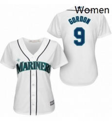 Womens Majestic Seattle Mariners 9 Dee Gordon Replica White Home Cool Base MLB Jersey Womens Majestic Seattle Mariners 9 Dee Gordon Replica White Home Cool Base MLB Jersey