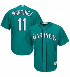 Youth Majestic Seattle Mariners 11 Edgar Martinez Replica Teal Green Alternate Cool Base MLB Jersey Youth Majestic Seattle Mariners 11 Edgar Martinez Replica Teal Green Alternate Cool Base MLB Jersey