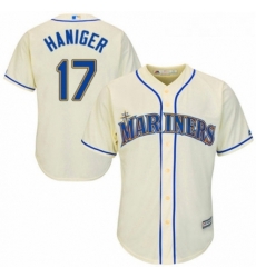 Youth Majestic Seattle Mariners 17 Mitch Haniger Replica Cream Alternate Cool Base MLB Jersey Youth Majestic Seattle Mariners 17 Mitch Haniger Replica Cream Alternate Cool Base MLB Jersey
