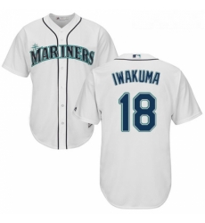 Youth Majestic Seattle Mariners 18 Hisashi Iwakuma Authentic White Home Cool Base MLB Jersey Youth Majestic Seattle Mariners 18 Hisashi Iwakuma Authentic White Home Cool Base MLB Jersey