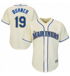 Youth Majestic Seattle Mariners 19 Jay Buhner Replica Cream Alternate Cool Base MLB Jersey Youth Majestic Seattle Mariners 19 Jay Buhner Replica Cream Alternate Cool Base MLB Jersey