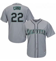 Youth Majestic Seattle Mariners 22 Robinson Cano Replica Grey Road Cool Base MLB Jersey Youth Majestic Seattle Mariners 22 Robinson Cano Replica Grey Road Cool Base MLB Jersey