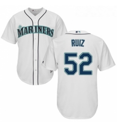 Youth Majestic Seattle Mariners 52 Carlos Ruiz Replica White Home Cool Base MLB Jersey Youth Majestic Seattle Mariners 52 Carlos Ruiz Replica White Home Cool Base MLB Jersey