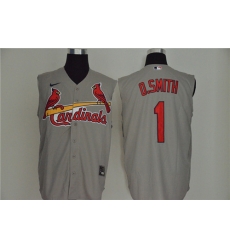 Cardinals 1 O Smith Gray Nike Cool Base Sleeveless Jersey Cardinals 1 O Smith Gray Nike Cool Base Sleeveless Jersey