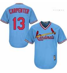 Mens Majestic St Louis Cardinals 13 Matt Carpenter Authentic Light Blue Cooperstown MLB Jersey Mens Majestic St Louis Cardinals 13 Matt Carpenter Authentic Light Blue Cooperstown MLB Jersey