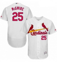 Mens Majestic St Louis Cardinals 25 Mark McGwire White Home Flex Base Authentic Collection MLB Jersey Mens Majestic St Louis Cardinals 25 Mark McGwire White Home Flex Base Authentic Collection MLB Jersey