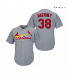 Mens St Louis Cardinals 38 Jose Martinez Replica Grey Road Cool Base Baseball Jersey Mens St Louis Cardinals 38 Jose Martinez Replica Grey Road Cool Base Baseball Jersey