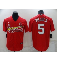 Men's St Louis Cardinals #5 Albert Pujols Red Stitched MLB Cool Base Nike Jersey Men's St Louis Cardinals #5 Albert Pujols Red Stitched MLB Cool Base Nike Jersey