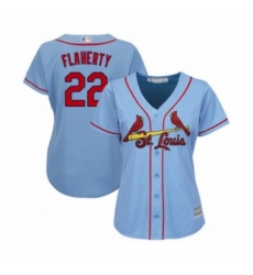 Women's St. Louis Cardinals #22 Jack Flaherty Authentic Light Blue Alternate Cool Base Baseball Player Jersey Women's St. Louis Cardinals #22 Jack Flaherty Authentic Light Blue Alternate Cool Base Baseball Player Jersey