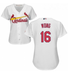 Womens Majestic St Louis Cardinals 16 Kolten Wong Authentic White Home Cool Base MLB Jersey Womens Majestic St Louis Cardinals 16 Kolten Wong Authentic White Home Cool Base MLB Jersey