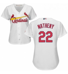 Womens Majestic St Louis Cardinals 22 Mike Matheny Replica White Home Cool Base MLB Jersey Womens Majestic St Louis Cardinals 22 Mike Matheny Replica White Home Cool Base MLB Jersey