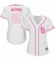 Womens Majestic St Louis Cardinals 25 Mark McGwire Authentic White Fashion Cool Base MLB Jersey Womens Majestic St Louis Cardinals 25 Mark McGwire Authentic White Fashion Cool Base MLB Jersey