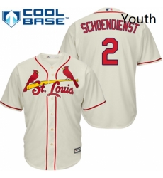 Youth Majestic St Louis Cardinals 2 Red Schoendienst Replica Cream Alternate Cool Base MLB Jersey Youth Majestic St Louis Cardinals 2 Red Schoendienst Replica Cream Alternate Cool Base MLB Jersey