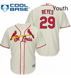 Youth Majestic St Louis Cardinals 29 lex Reyes Authentic Cream Alternate Cool Base MLB Jersey Youth Majestic St Louis Cardinals 29 lex Reyes Authentic Cream Alternate Cool Base MLB Jersey