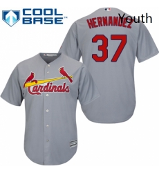 Youth Majestic St Louis Cardinals 37 Keith Hernandez Replica Grey Road Cool Base MLB Jersey Youth Majestic St Louis Cardinals 37 Keith Hernandez Replica Grey Road Cool Base MLB Jersey